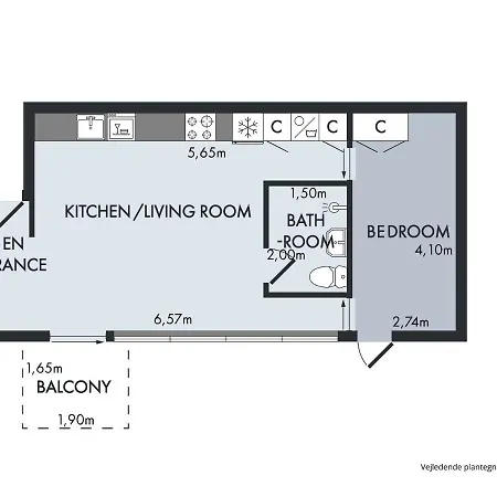 Apartment Sanders Keep - Chic One-bedroom In The Middle Of Nordhavn Copenhagen